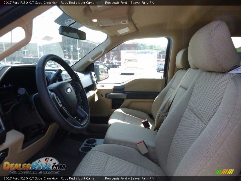 2017 Ford F150 XLT SuperCrew 4x4 Ruby Red / Light Camel Photo #10