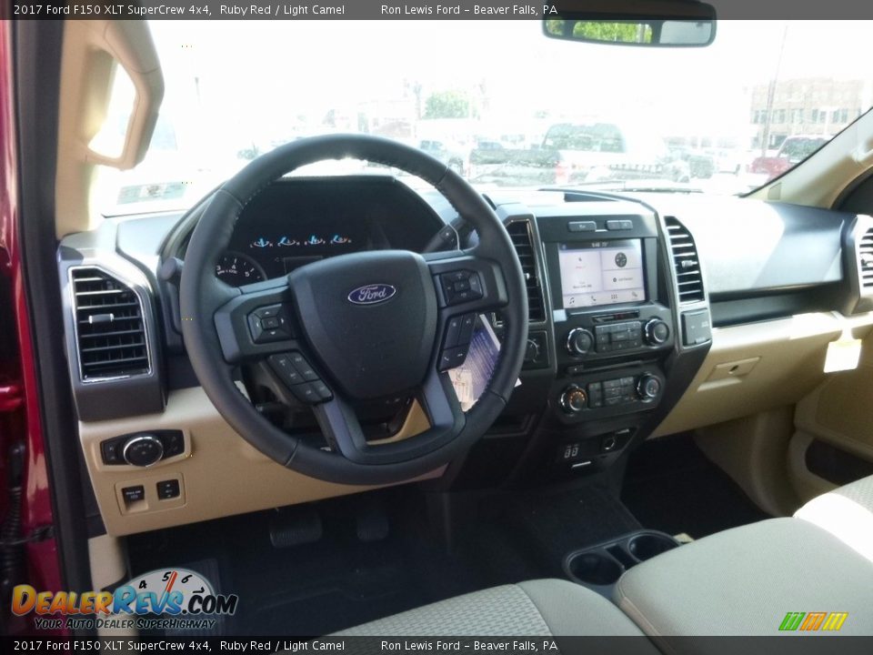 2017 Ford F150 XLT SuperCrew 4x4 Ruby Red / Light Camel Photo #12