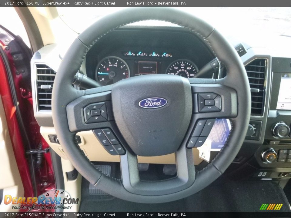 2017 Ford F150 XLT SuperCrew 4x4 Ruby Red / Light Camel Photo #16
