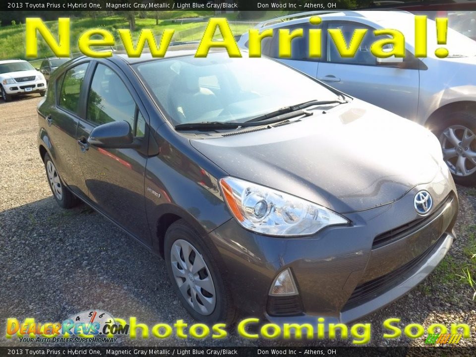 2013 Toyota Prius c Hybrid One Magnetic Gray Metallic / Light Blue Gray/Black Photo #1