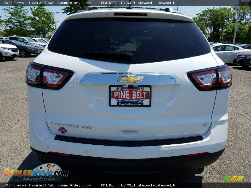 2017 Chevrolet Traverse LT AWD Summit White / Ebony Photo #7