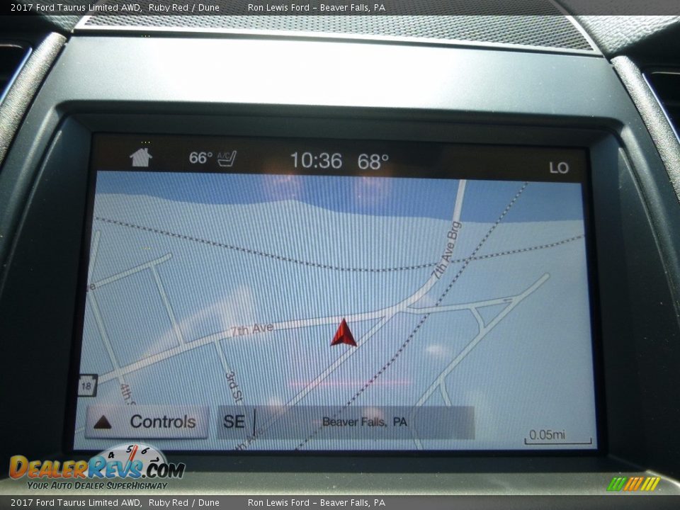 2017 Ford Taurus Limited AWD Ruby Red / Dune Photo #17