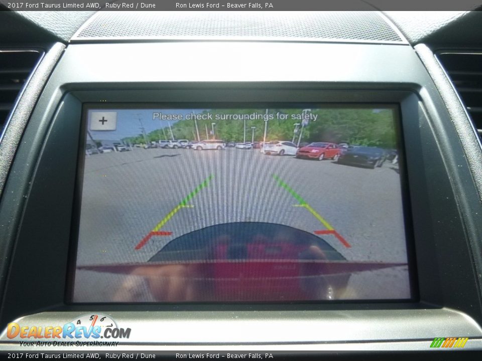 2017 Ford Taurus Limited AWD Ruby Red / Dune Photo #19
