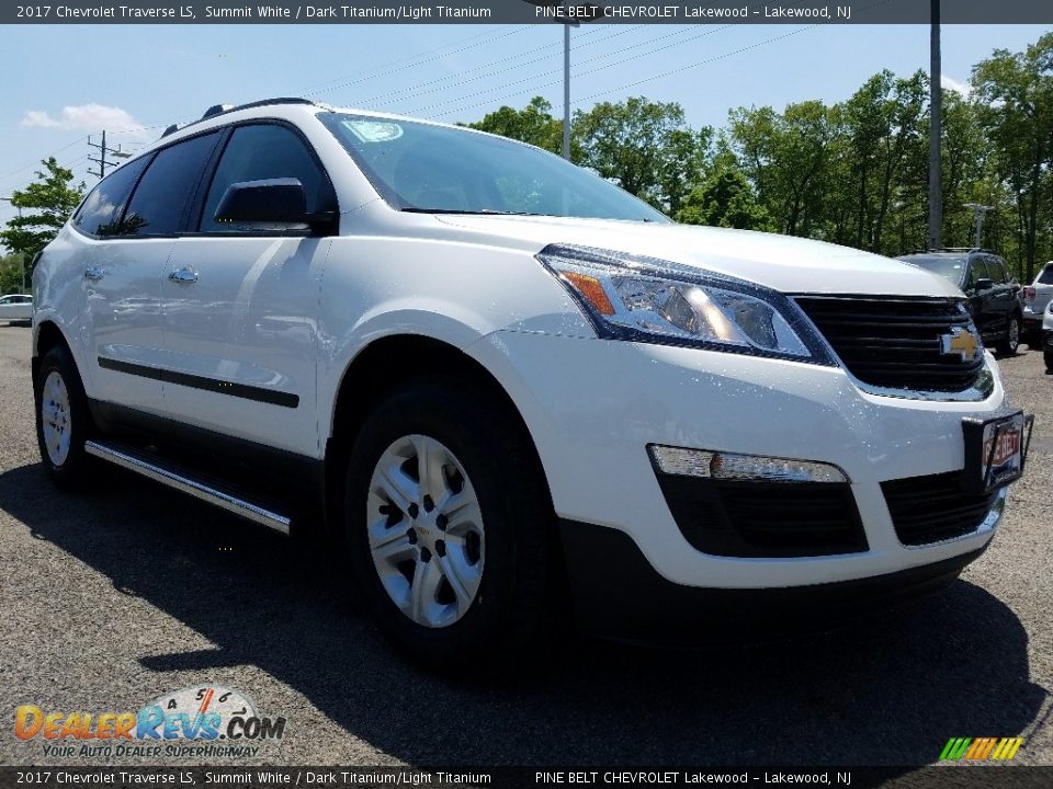 2017 Chevrolet Traverse LS Summit White / Dark Titanium/Light Titanium Photo #1