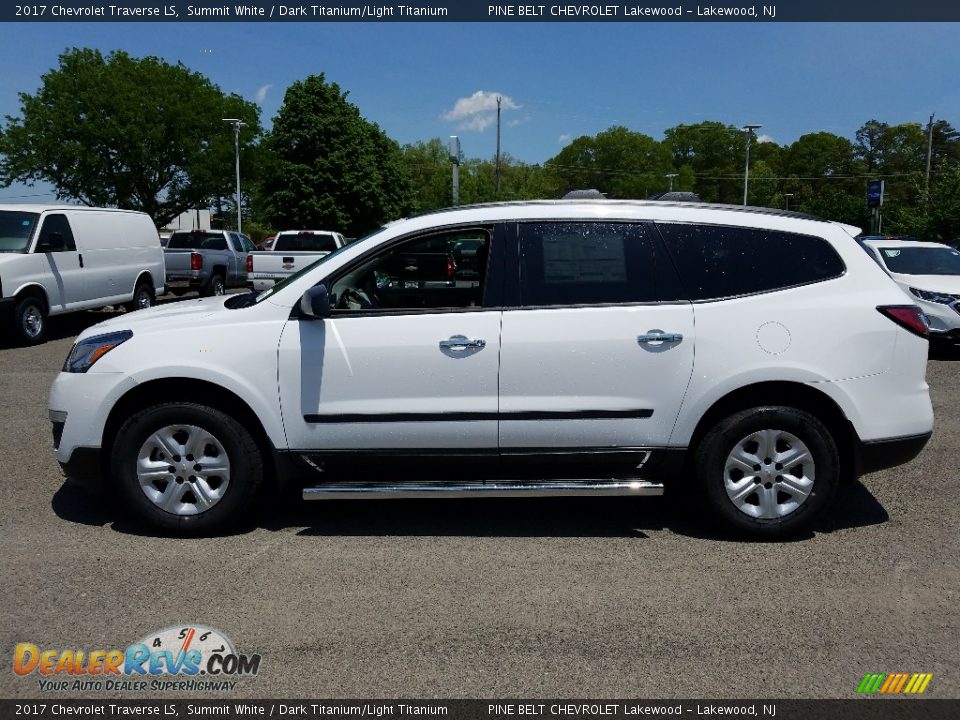 2017 Chevrolet Traverse LS Summit White / Dark Titanium/Light Titanium Photo #3