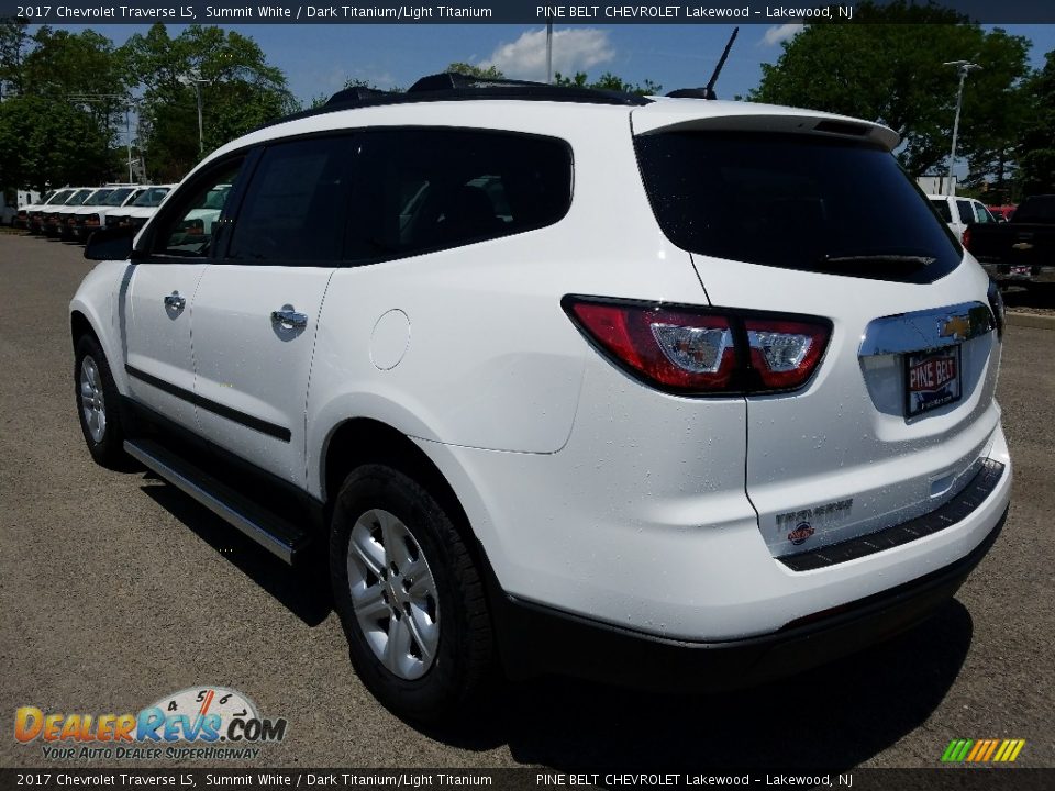 2017 Chevrolet Traverse LS Summit White / Dark Titanium/Light Titanium Photo #4