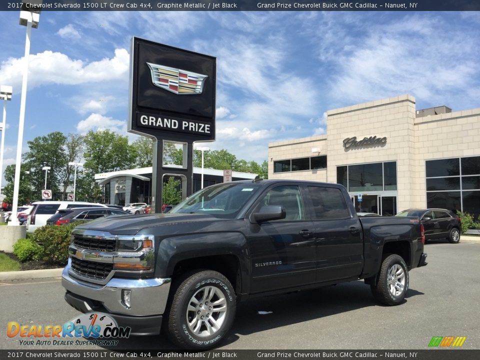 2017 Chevrolet Silverado 1500 LT Crew Cab 4x4 Graphite Metallic / Jet Black Photo #1