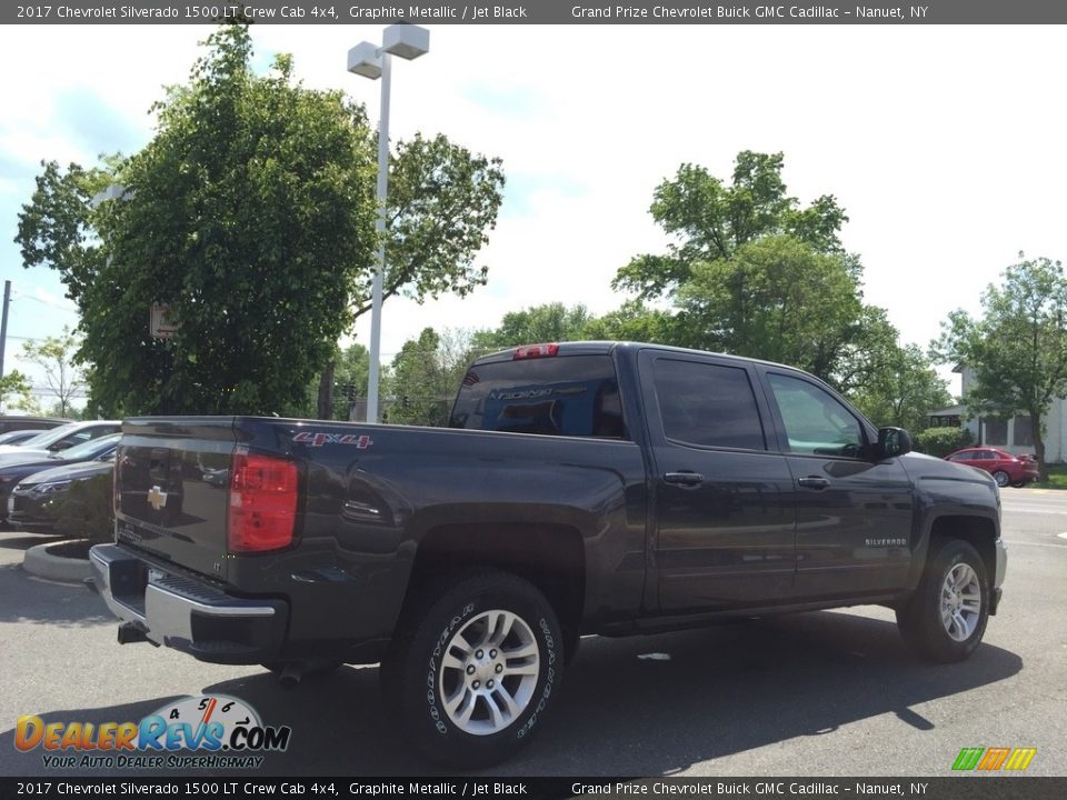 2017 Chevrolet Silverado 1500 LT Crew Cab 4x4 Graphite Metallic / Jet Black Photo #4