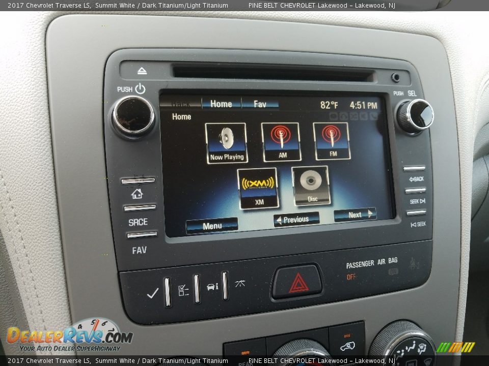 2017 Chevrolet Traverse LS Summit White / Dark Titanium/Light Titanium Photo #12