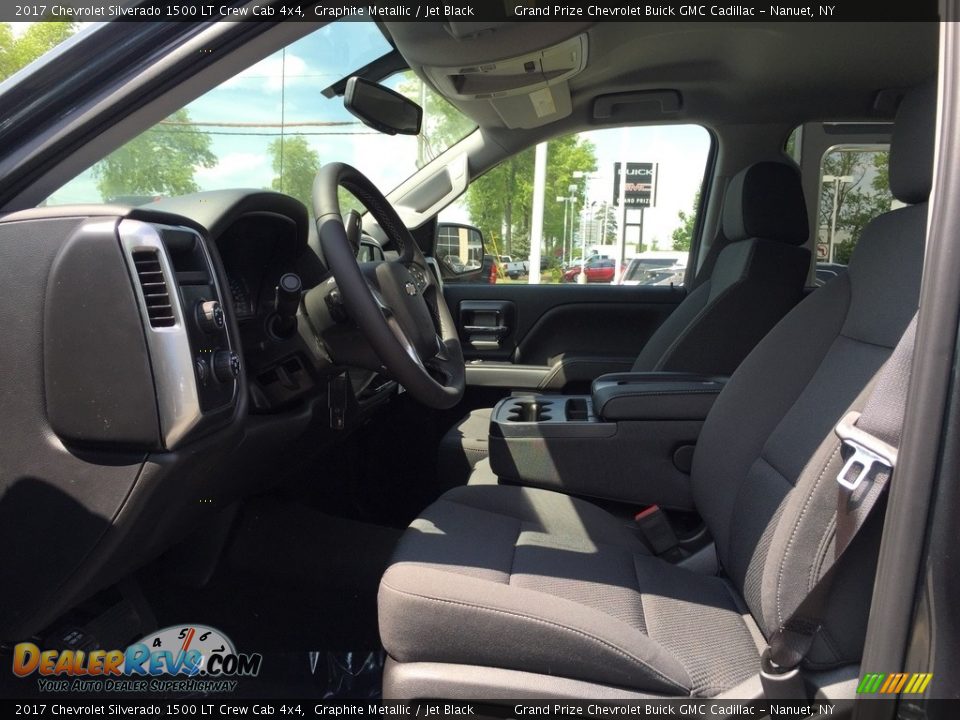 2017 Chevrolet Silverado 1500 LT Crew Cab 4x4 Graphite Metallic / Jet Black Photo #9