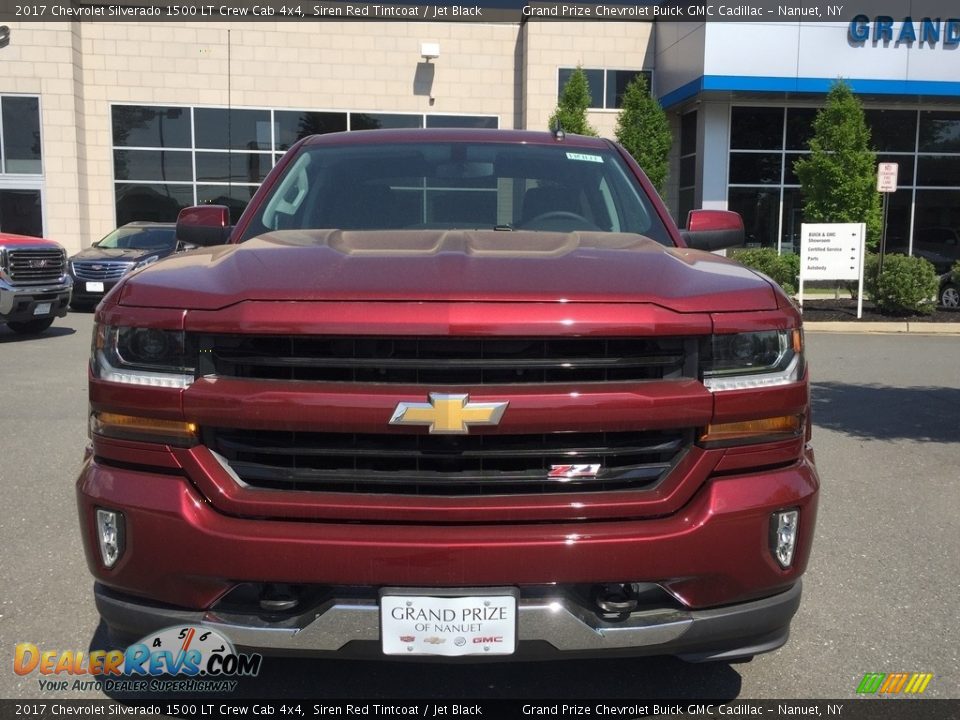 2017 Chevrolet Silverado 1500 LT Crew Cab 4x4 Siren Red Tintcoat / Jet Black Photo #2