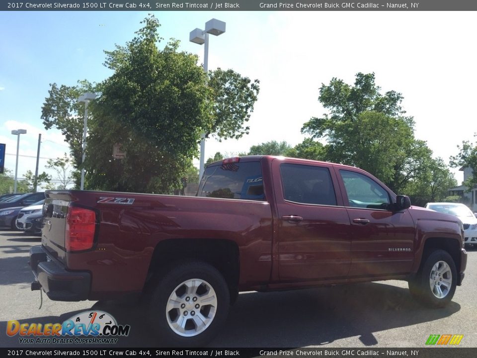 2017 Chevrolet Silverado 1500 LT Crew Cab 4x4 Siren Red Tintcoat / Jet Black Photo #4