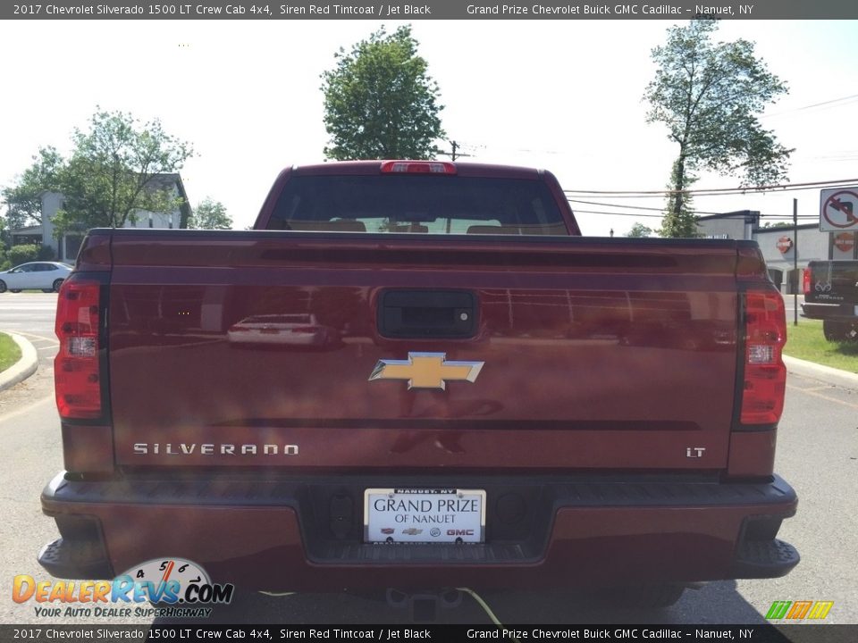 2017 Chevrolet Silverado 1500 LT Crew Cab 4x4 Siren Red Tintcoat / Jet Black Photo #5