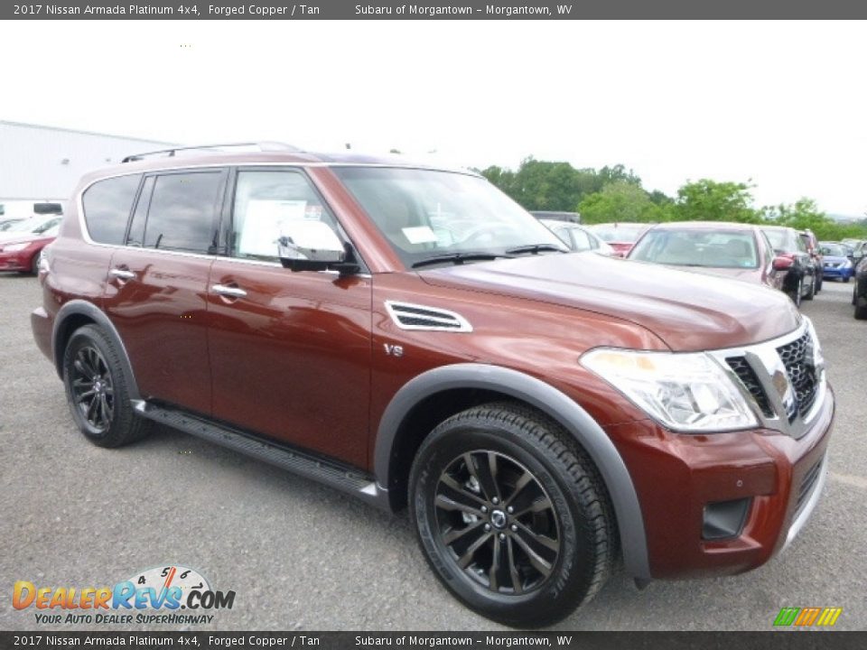 Front 3/4 View of 2017 Nissan Armada Platinum 4x4 Photo #1