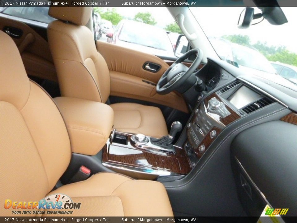 Front Seat of 2017 Nissan Armada Platinum 4x4 Photo #10