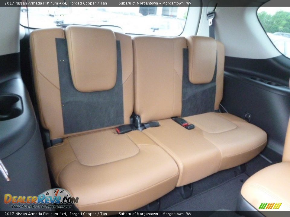 Rear Seat of 2017 Nissan Armada Platinum 4x4 Photo #14