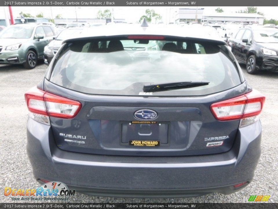 2017 Subaru Impreza 2.0i 5-Door Carbide Gray Metallic / Black Photo #9