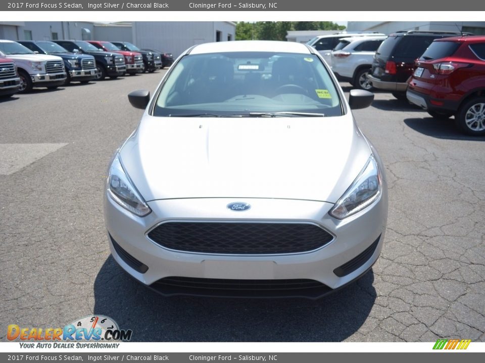 2017 Ford Focus S Sedan Ingot Silver / Charcoal Black Photo #4