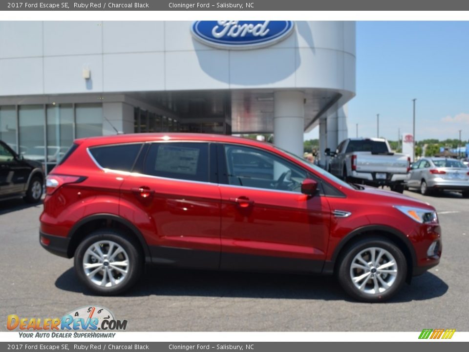 2017 Ford Escape SE Ruby Red / Charcoal Black Photo #2