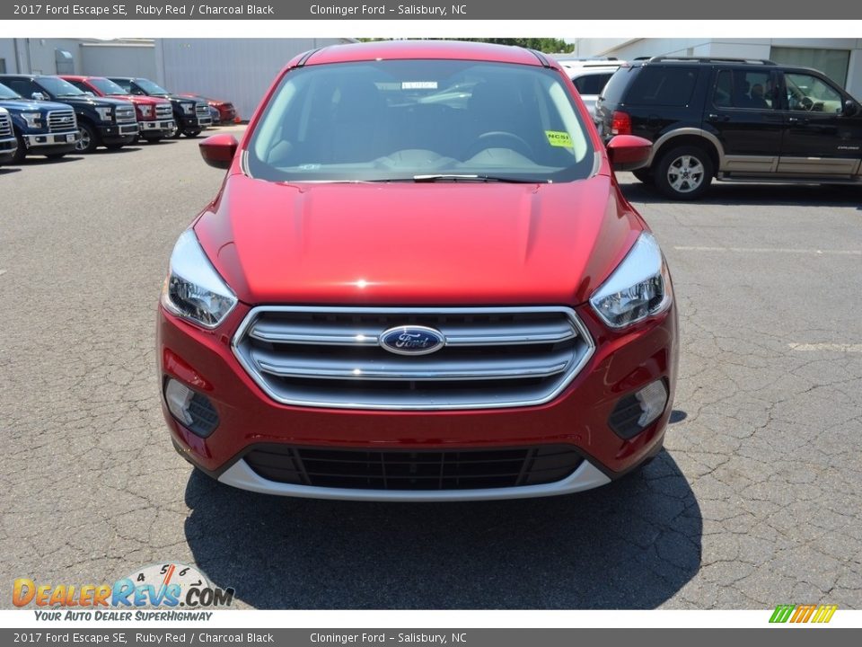 2017 Ford Escape SE Ruby Red / Charcoal Black Photo #4