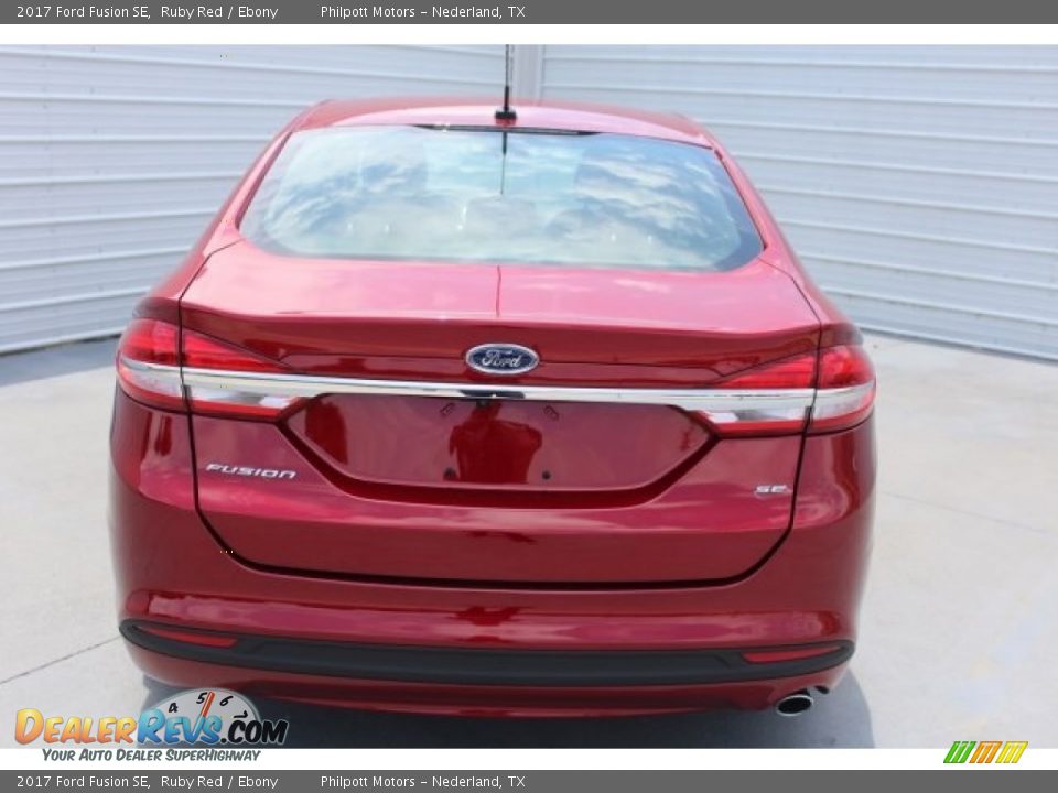 2017 Ford Fusion SE Ruby Red / Ebony Photo #6