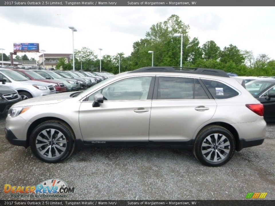 2017 Subaru Outback 2.5i Limited Tungsten Metallic / Warm Ivory Photo #12