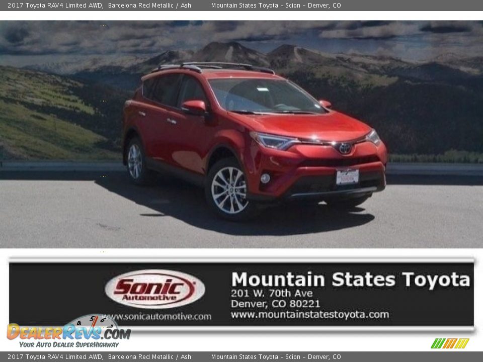 2017 Toyota RAV4 Limited AWD Barcelona Red Metallic / Ash Photo #1
