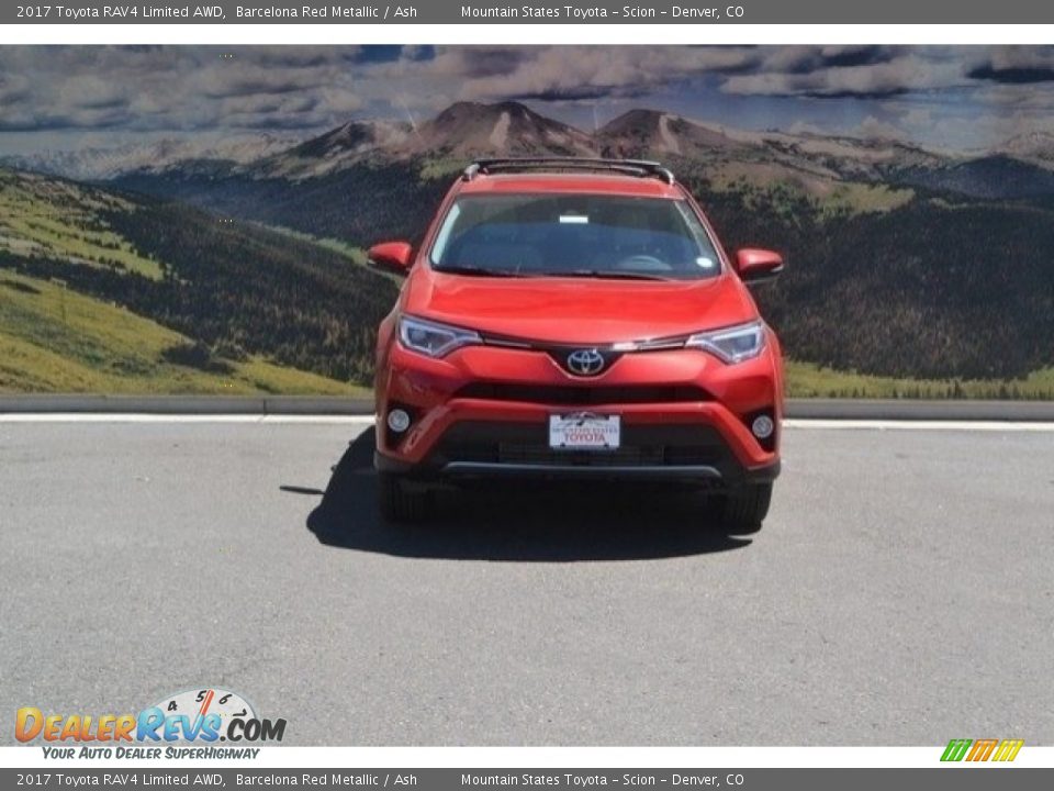 2017 Toyota RAV4 Limited AWD Barcelona Red Metallic / Ash Photo #2
