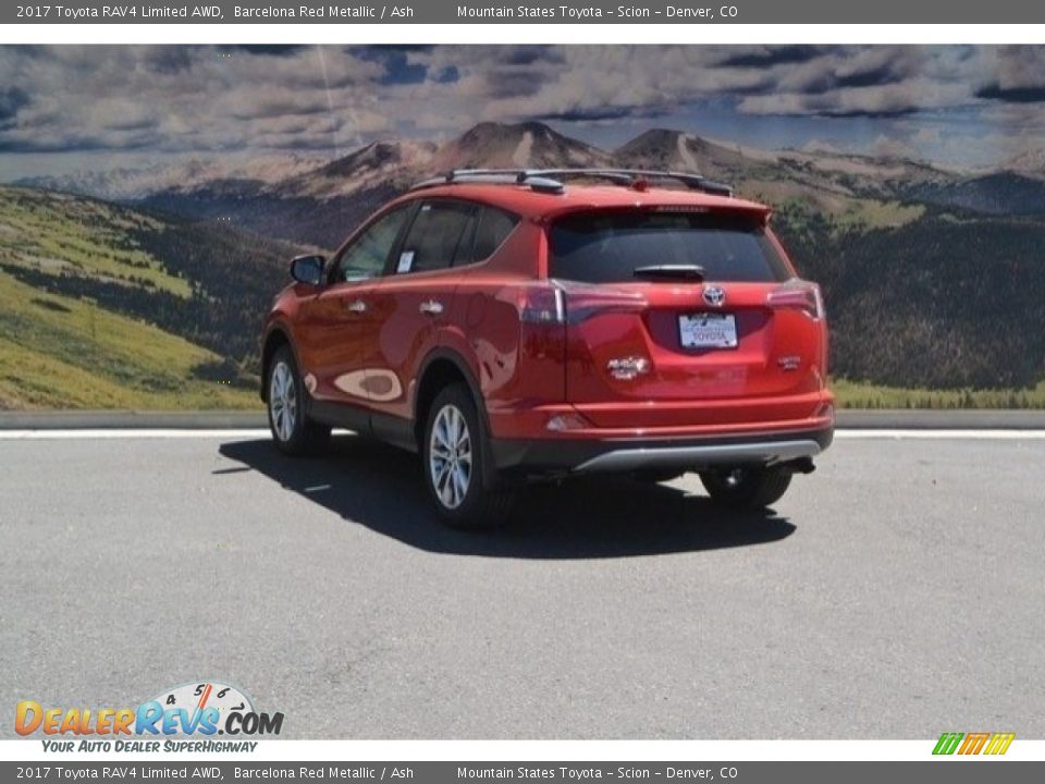 2017 Toyota RAV4 Limited AWD Barcelona Red Metallic / Ash Photo #3