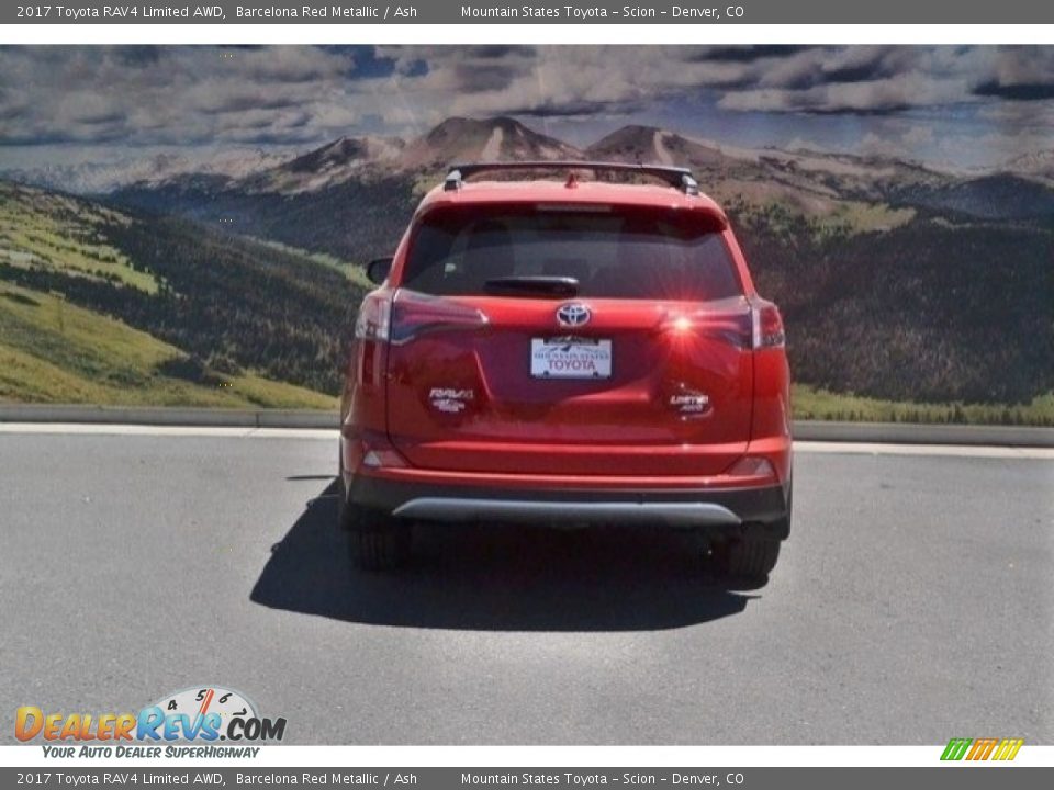 2017 Toyota RAV4 Limited AWD Barcelona Red Metallic / Ash Photo #4