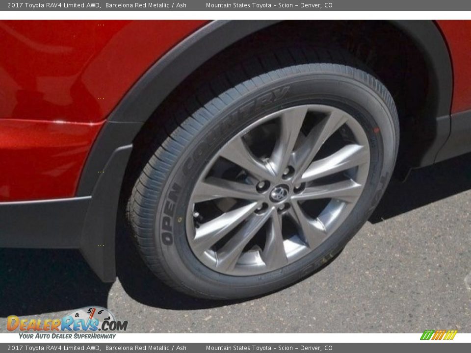 2017 Toyota RAV4 Limited AWD Barcelona Red Metallic / Ash Photo #9