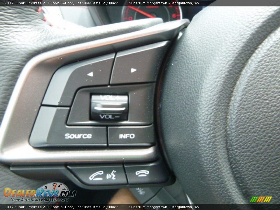 2017 Subaru Impreza 2.0i Sport 5-Door Ice Silver Metallic / Black Photo #20