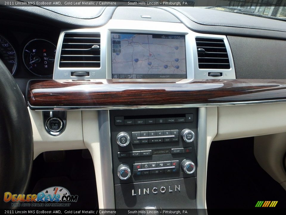 2011 Lincoln MKS EcoBoost AWD Gold Leaf Metallic / Cashmere Photo #22
