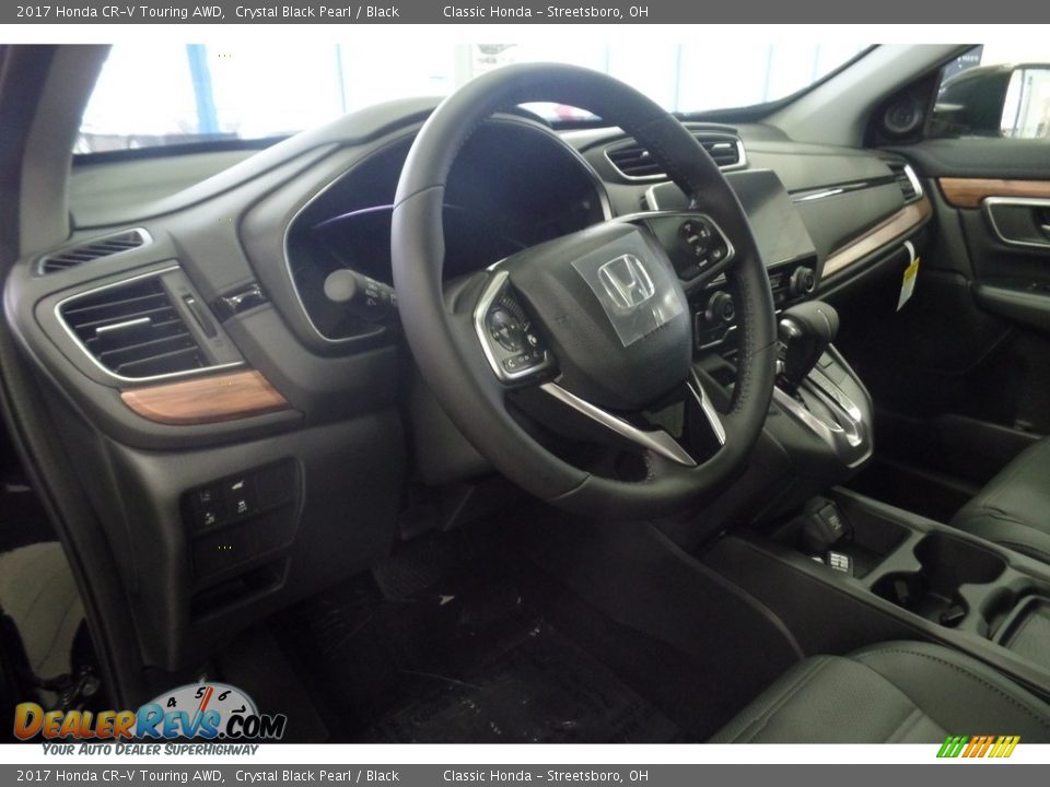 2017 Honda CR-V Touring AWD Crystal Black Pearl / Black Photo #7