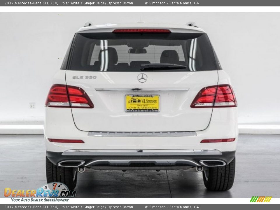 2017 Mercedes-Benz GLE 350 Polar White / Ginger Beige/Espresso Brown Photo #4