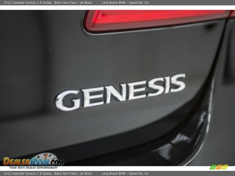 2012 Hyundai Genesis 3.8 Sedan Black Noir Pearl / Jet Black Photo #7