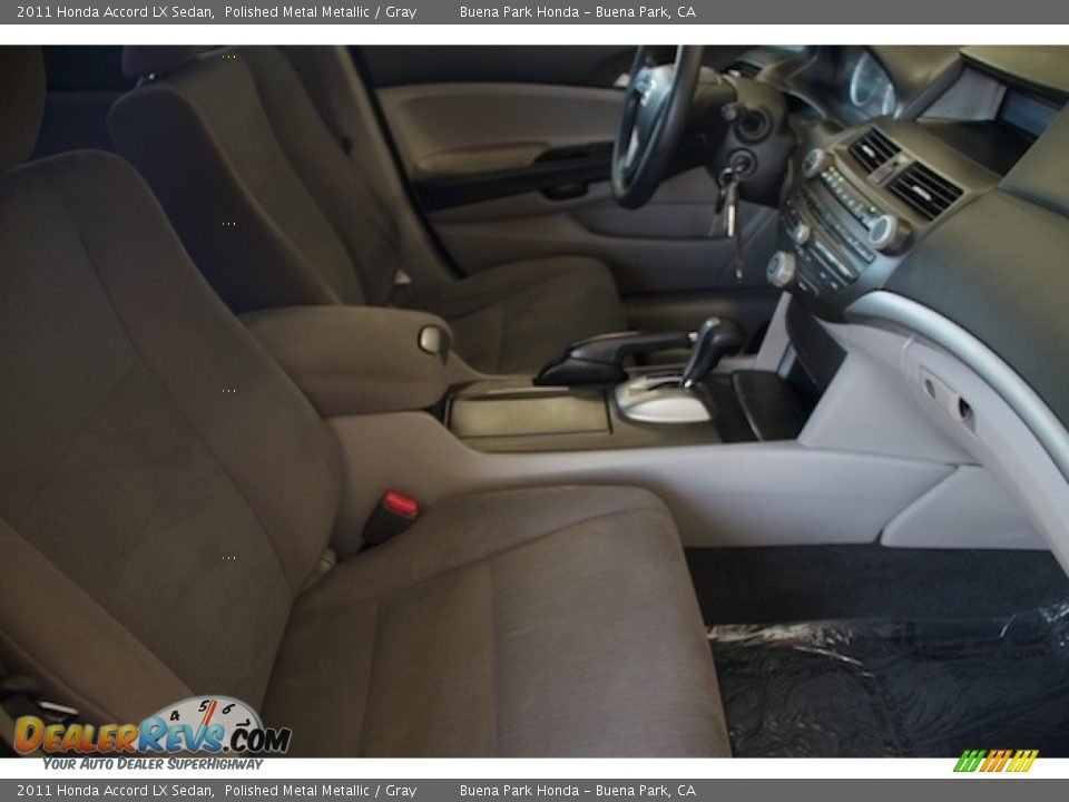 2011 Honda Accord LX Sedan Polished Metal Metallic / Gray Photo #11