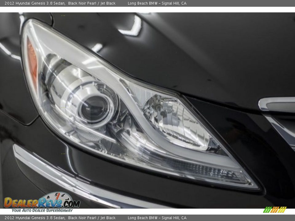 2012 Hyundai Genesis 3.8 Sedan Black Noir Pearl / Jet Black Photo #25