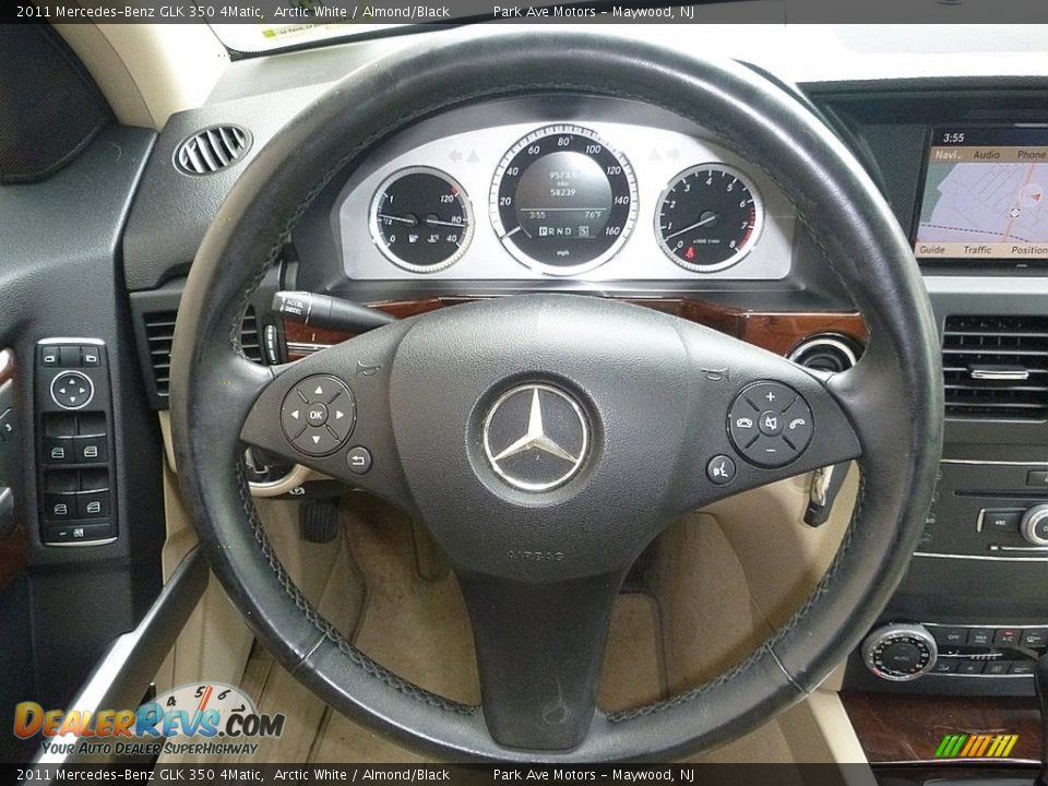 2011 Mercedes-Benz GLK 350 4Matic Arctic White / Almond/Black Photo #30