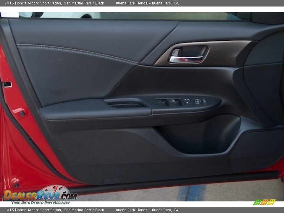 2016 Honda Accord Sport Sedan San Marino Red / Black Photo #21