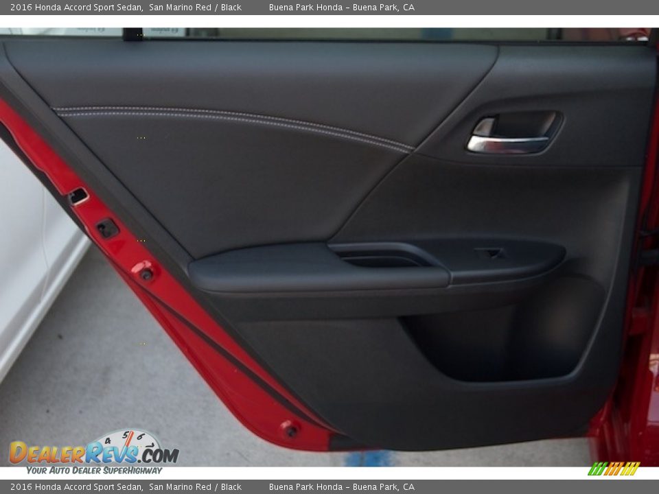 2016 Honda Accord Sport Sedan San Marino Red / Black Photo #22