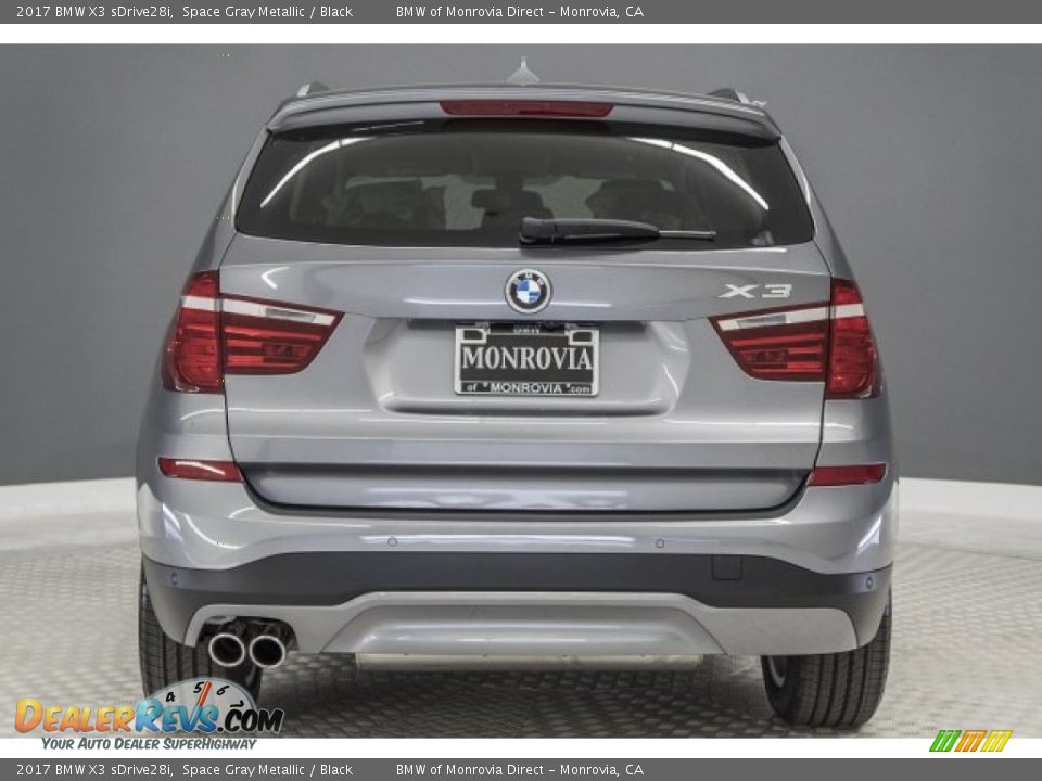 2017 BMW X3 sDrive28i Space Gray Metallic / Black Photo #4
