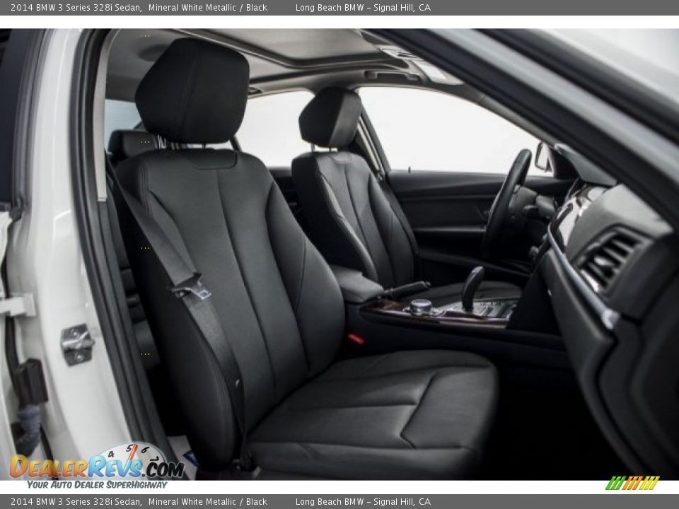 2014 BMW 3 Series 328i Sedan Mineral White Metallic / Black Photo #6