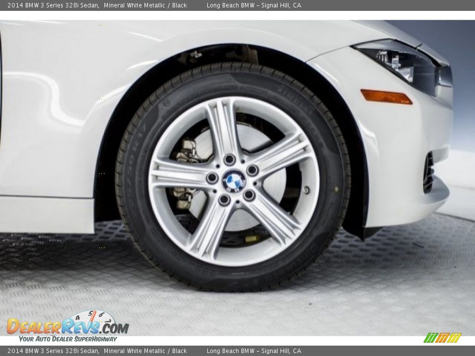 2014 BMW 3 Series 328i Sedan Mineral White Metallic / Black Photo #8