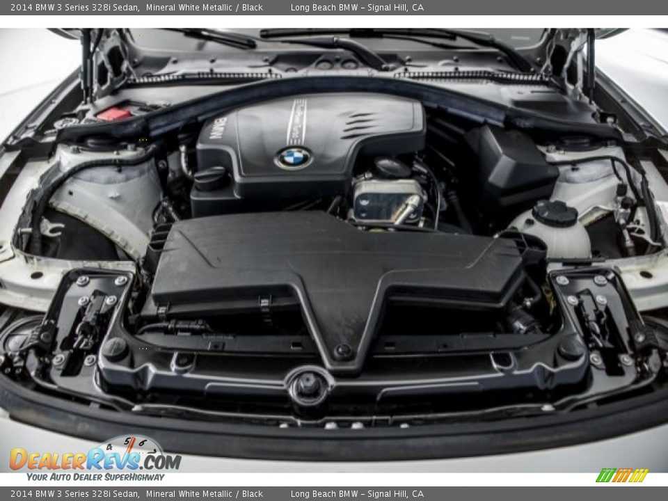 2014 BMW 3 Series 328i Sedan Mineral White Metallic / Black Photo #9