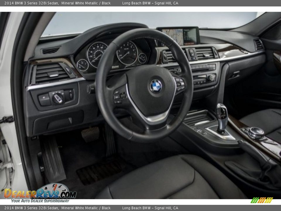 2014 BMW 3 Series 328i Sedan Mineral White Metallic / Black Photo #15