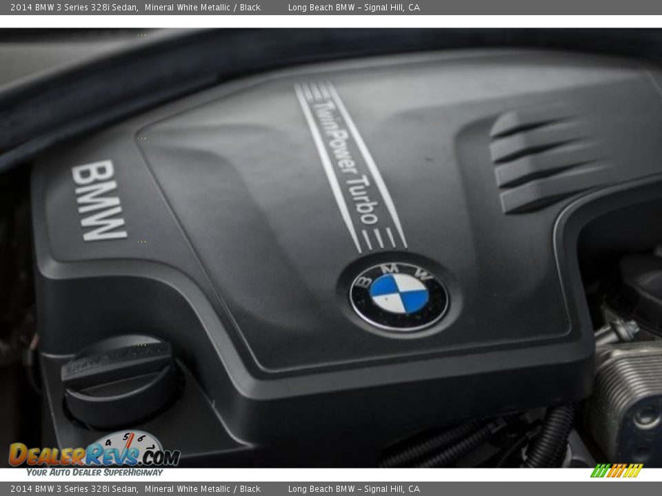 2014 BMW 3 Series 328i Sedan Mineral White Metallic / Black Photo #24