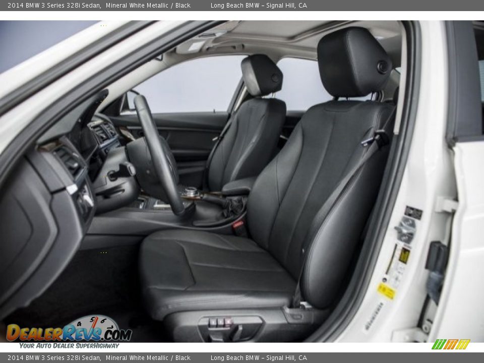 2014 BMW 3 Series 328i Sedan Mineral White Metallic / Black Photo #28
