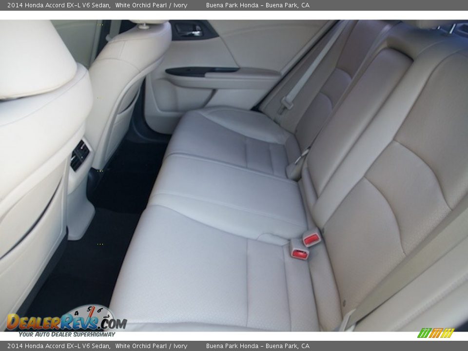 2014 Honda Accord EX-L V6 Sedan White Orchid Pearl / Ivory Photo #4