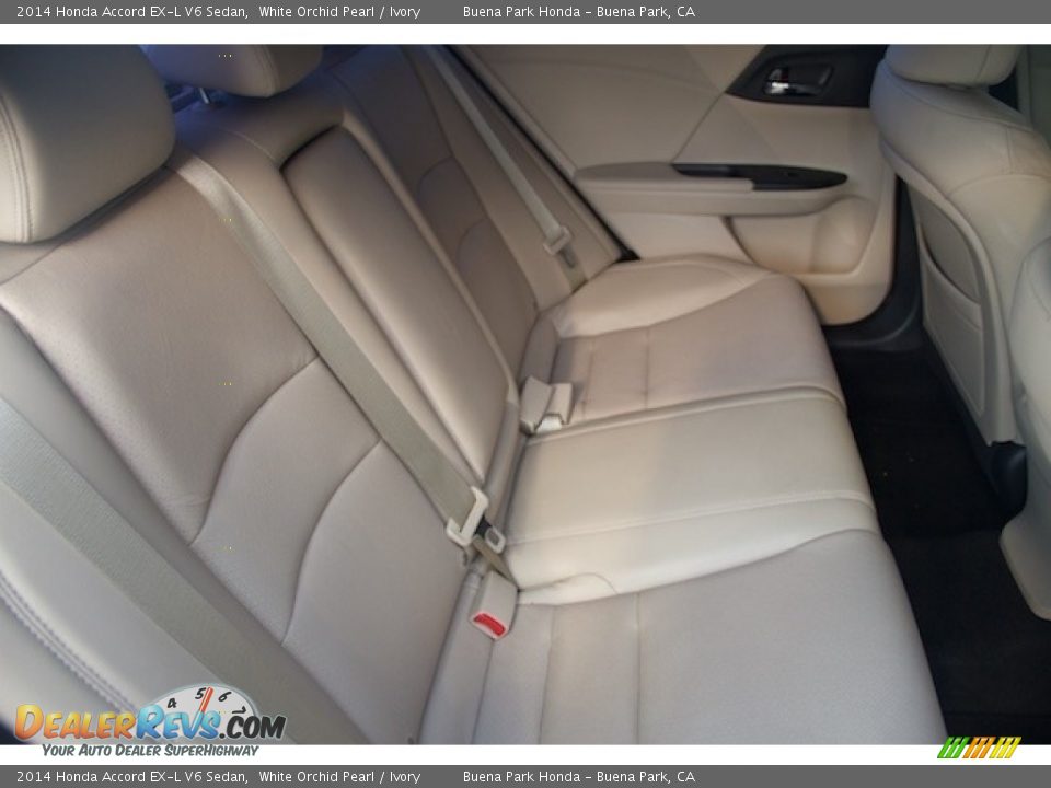 2014 Honda Accord EX-L V6 Sedan White Orchid Pearl / Ivory Photo #15